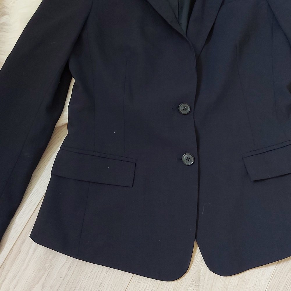Navy Wool fitted Banana Republic Blazer - Picture 4 of 11